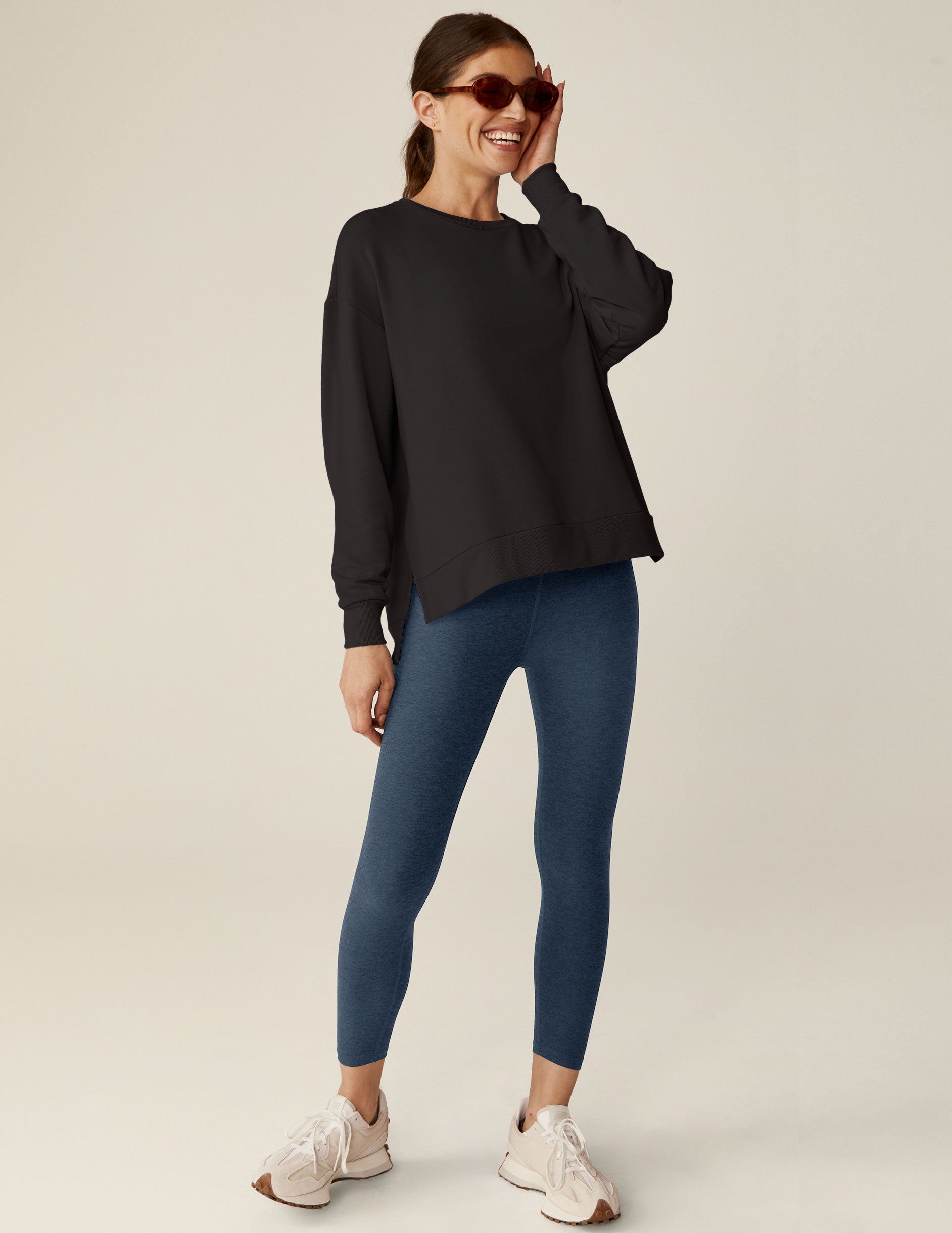 black long sleeve pullover.