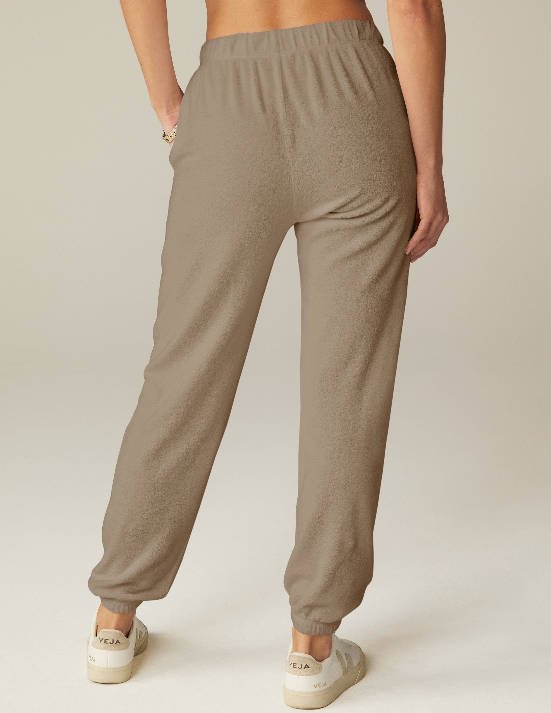 brown terry sweatpant