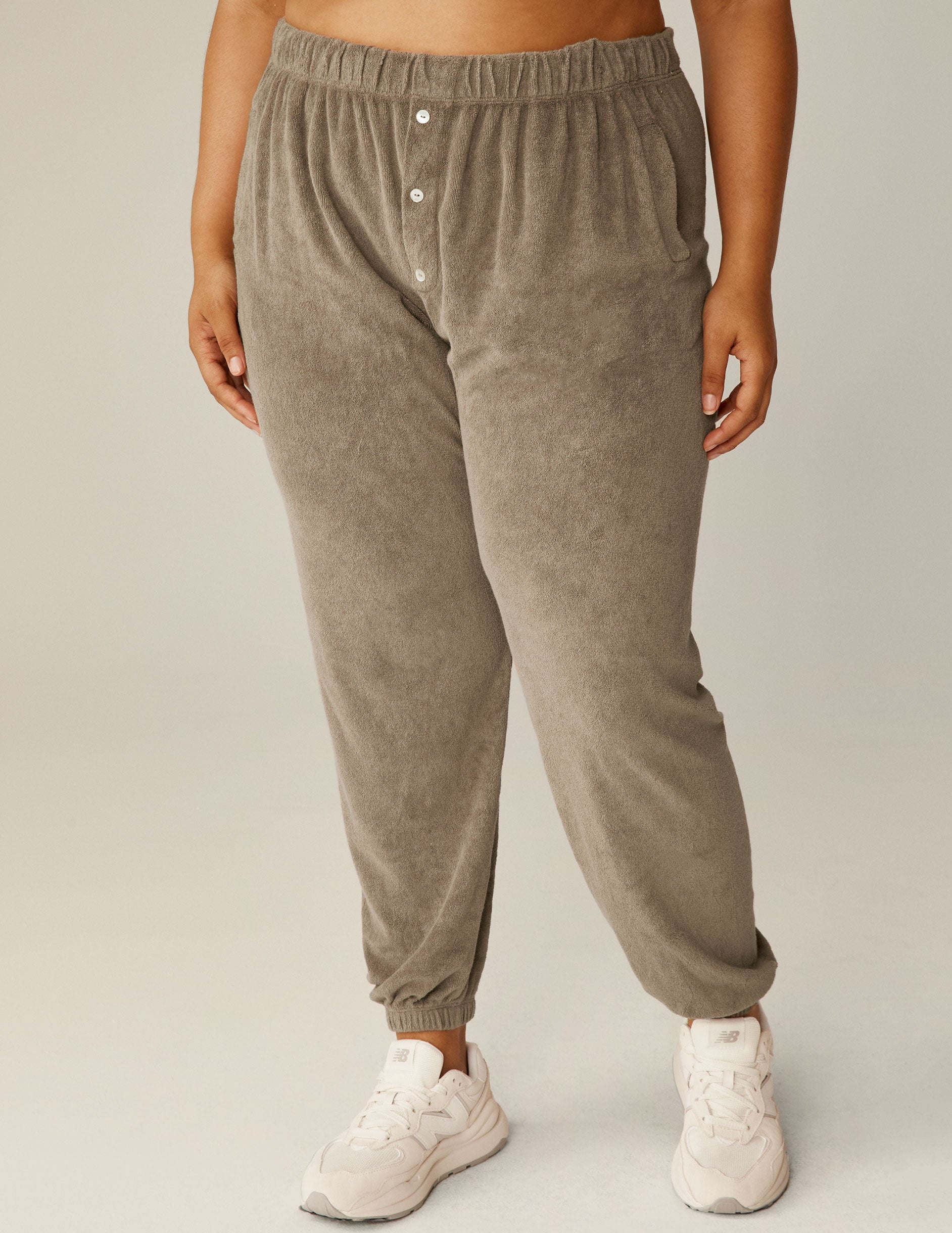 brown terry sweatpant