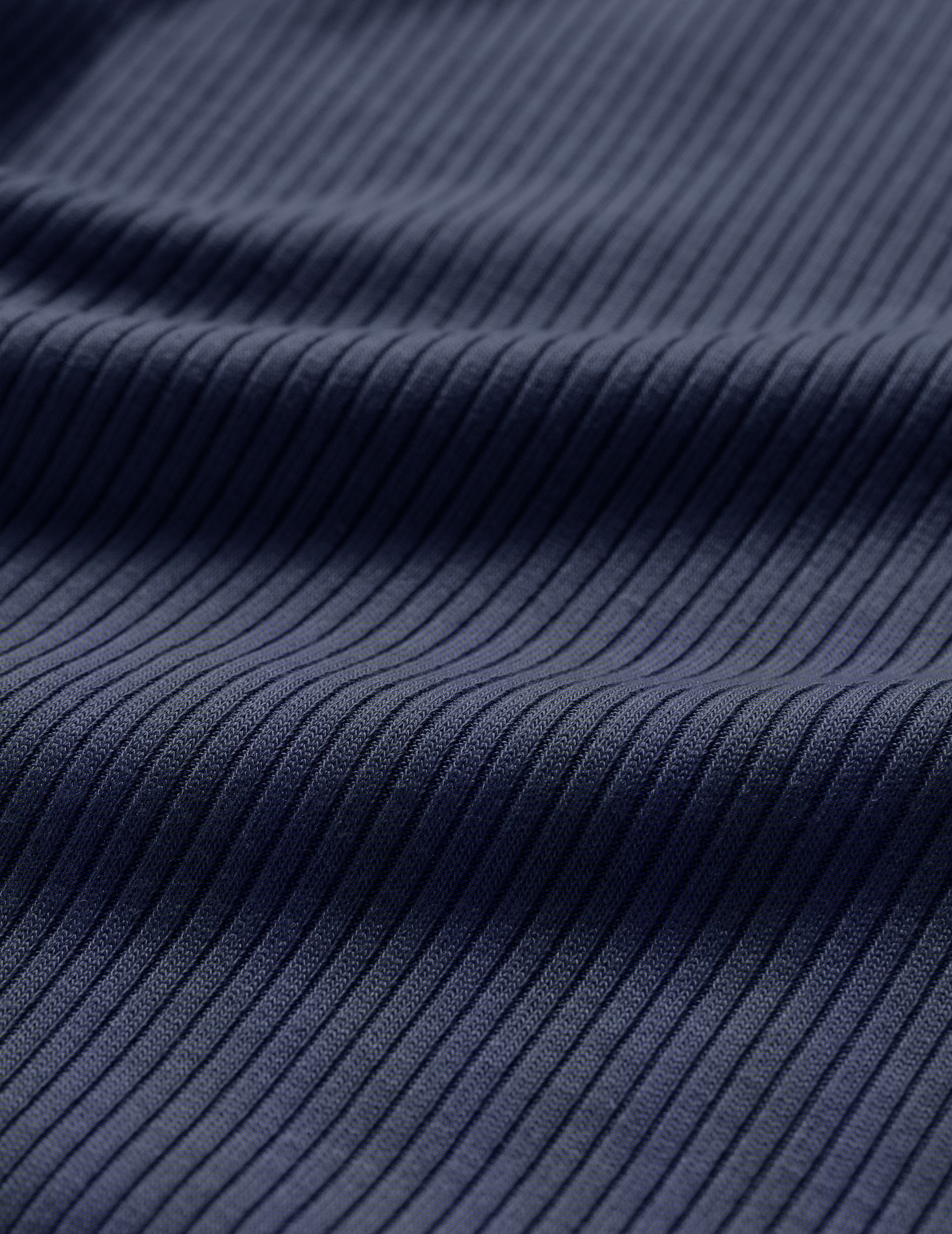blue ribbed fabric.