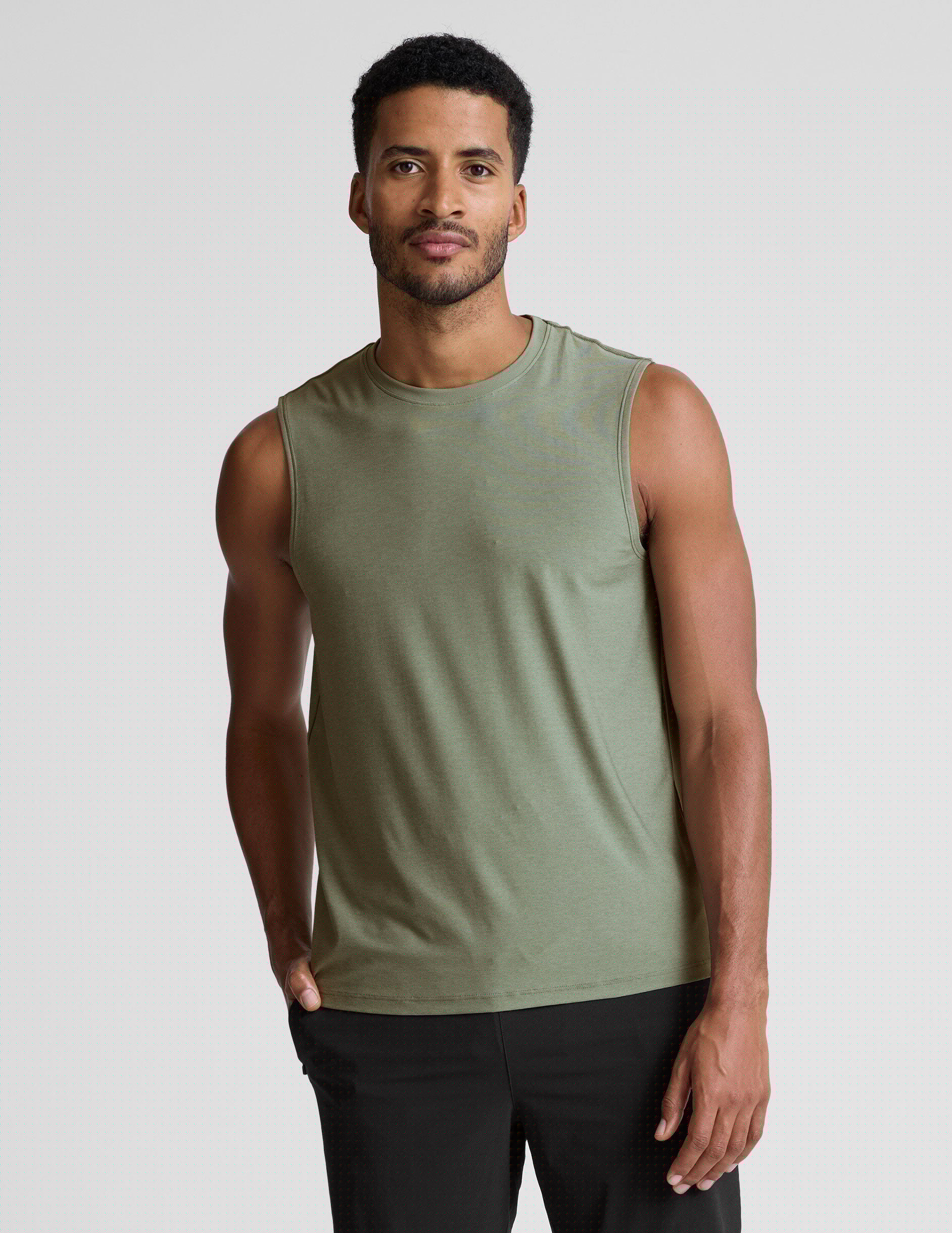 green mens sleeveless tank