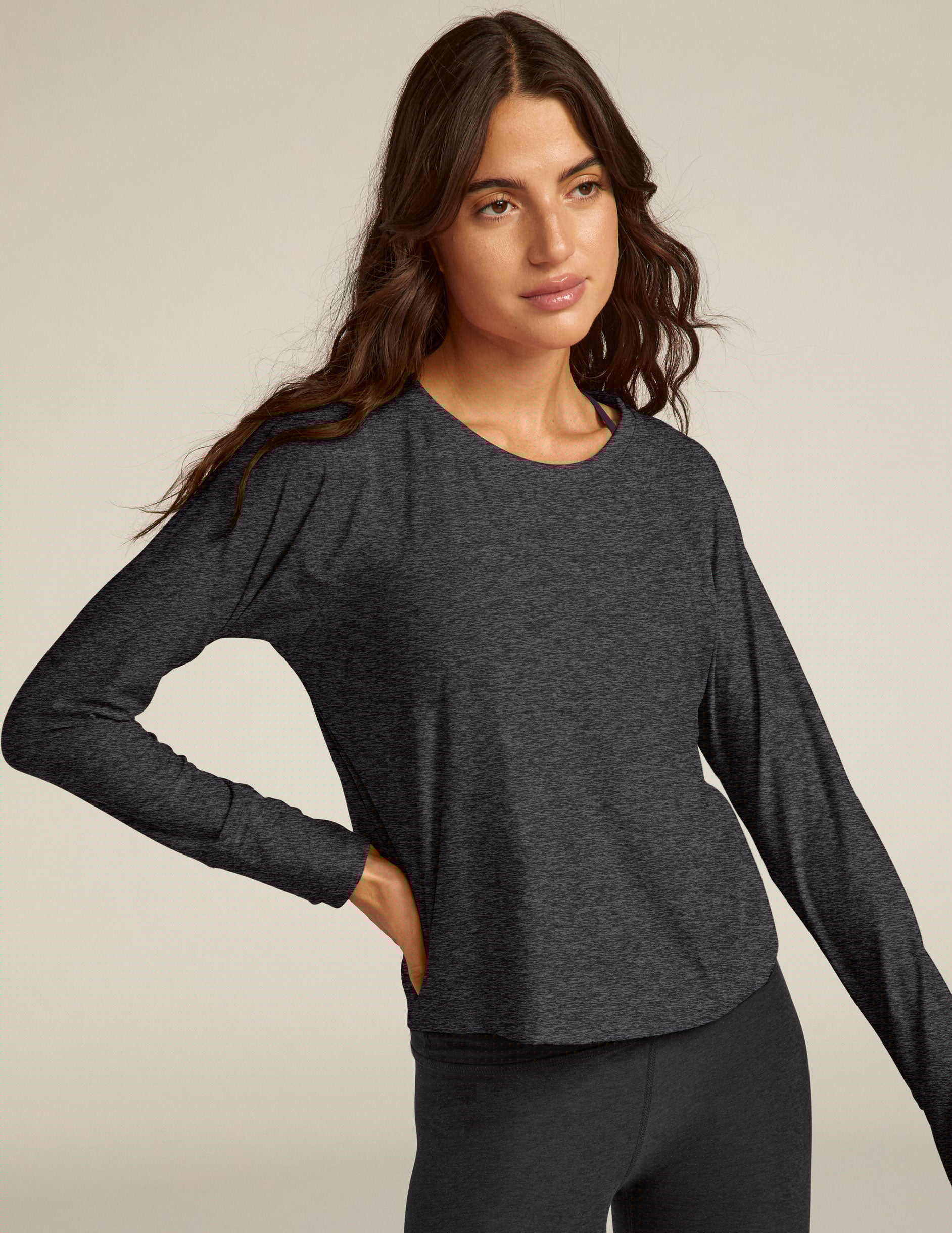 black long sleeve pullover.
