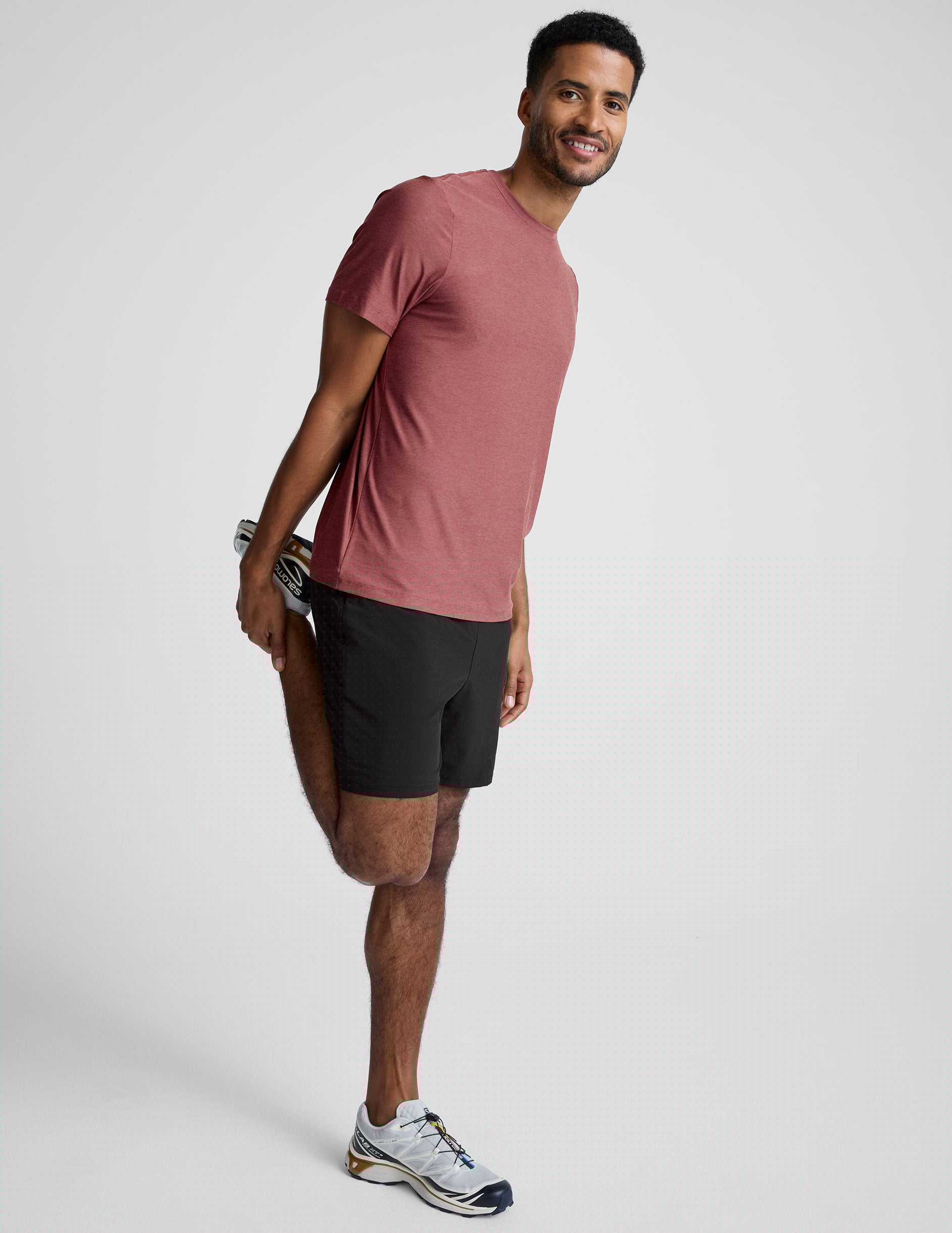 pink short sleeve men's crewneck t-shirt.