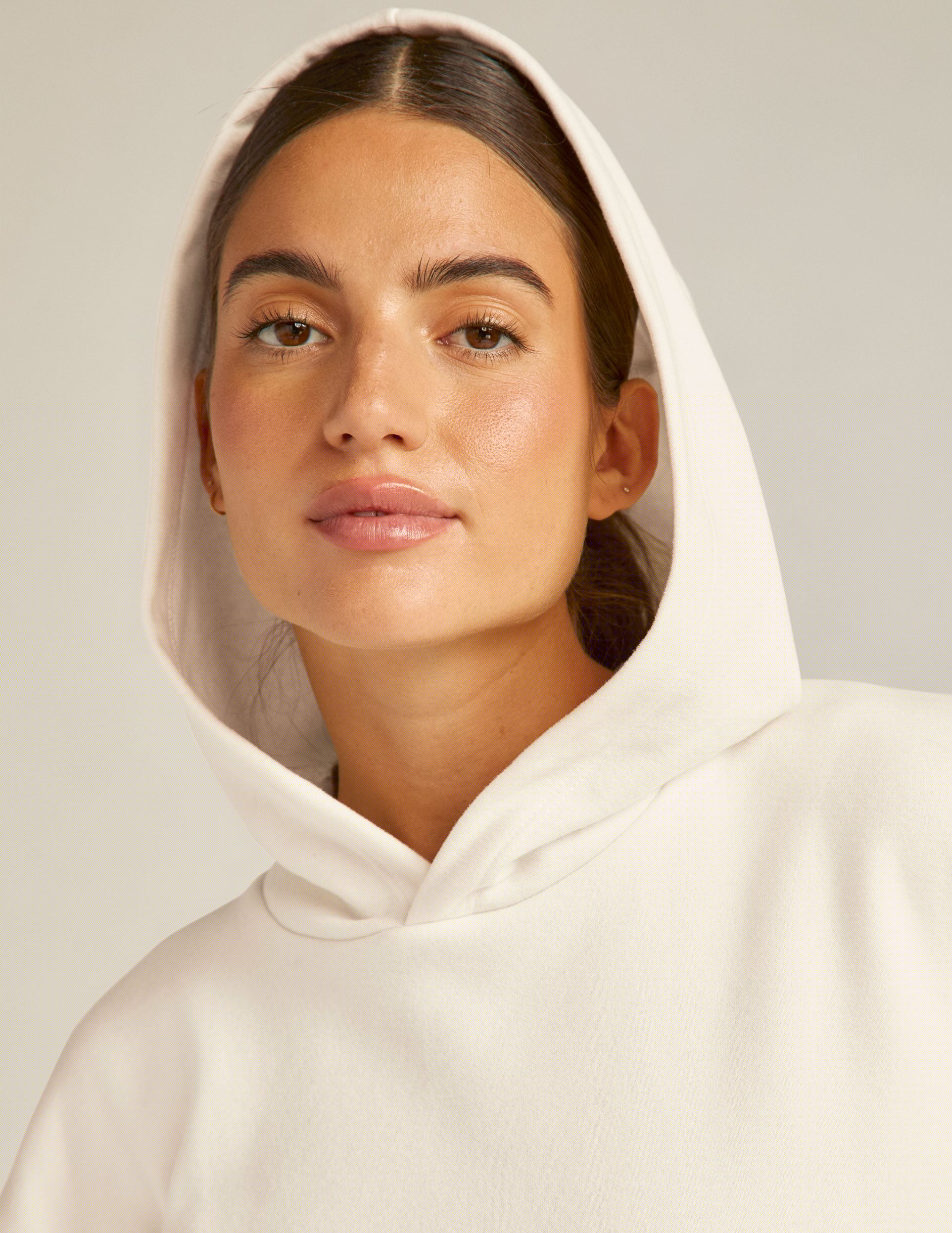 white hoodie