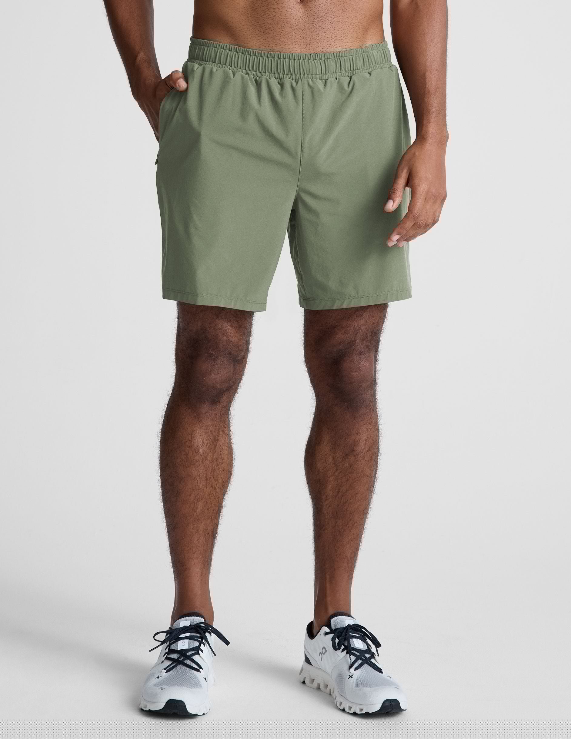 green mens shorts
