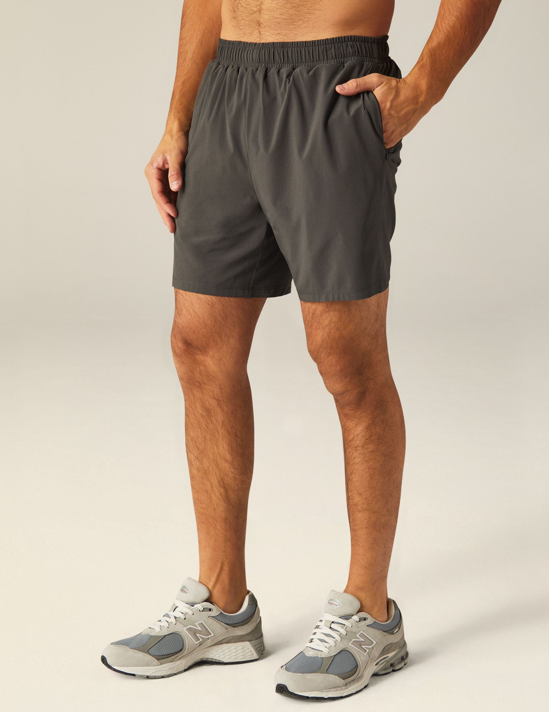 gray mens athletic shorts.