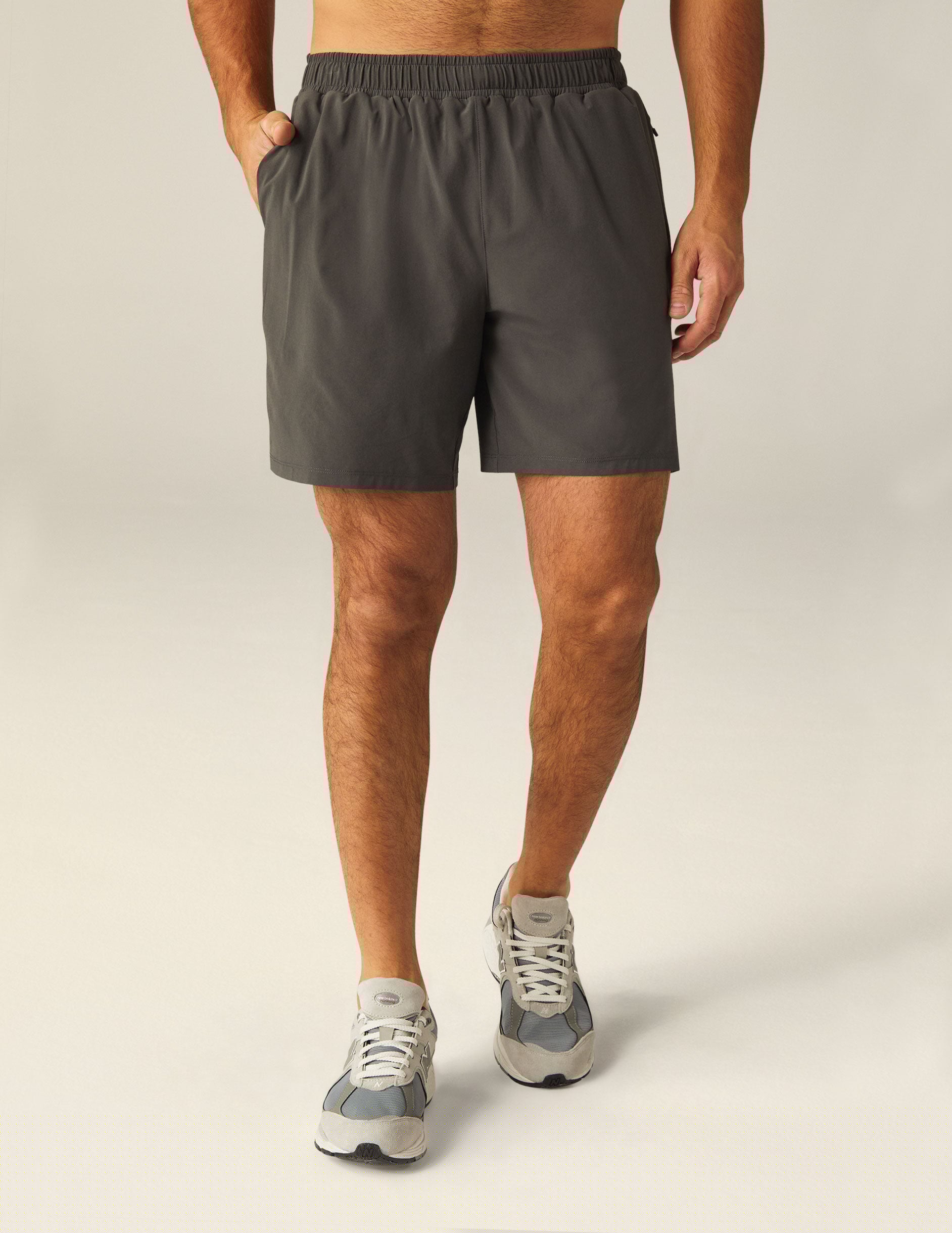 gray mens athletic shorts.