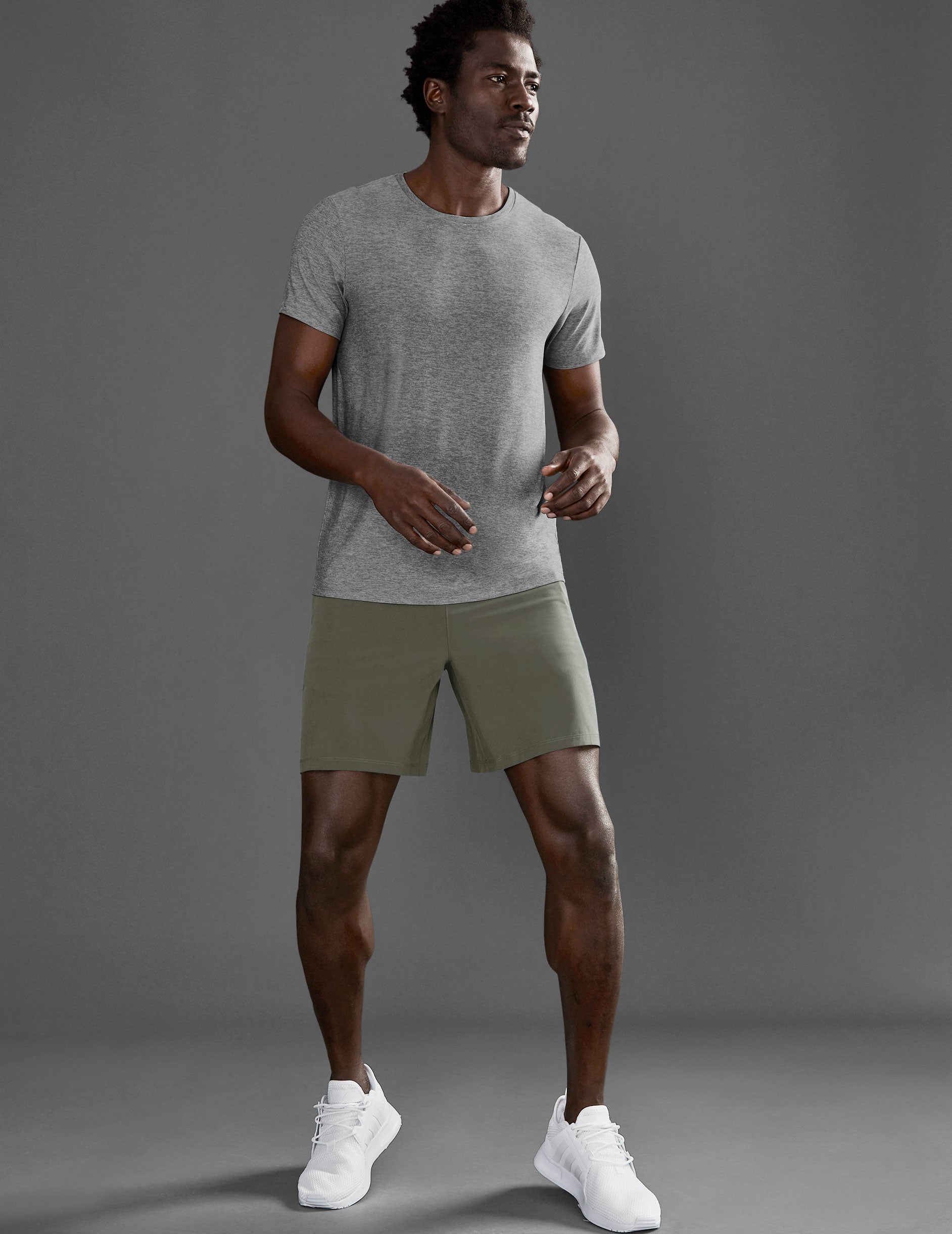 green mens shorts