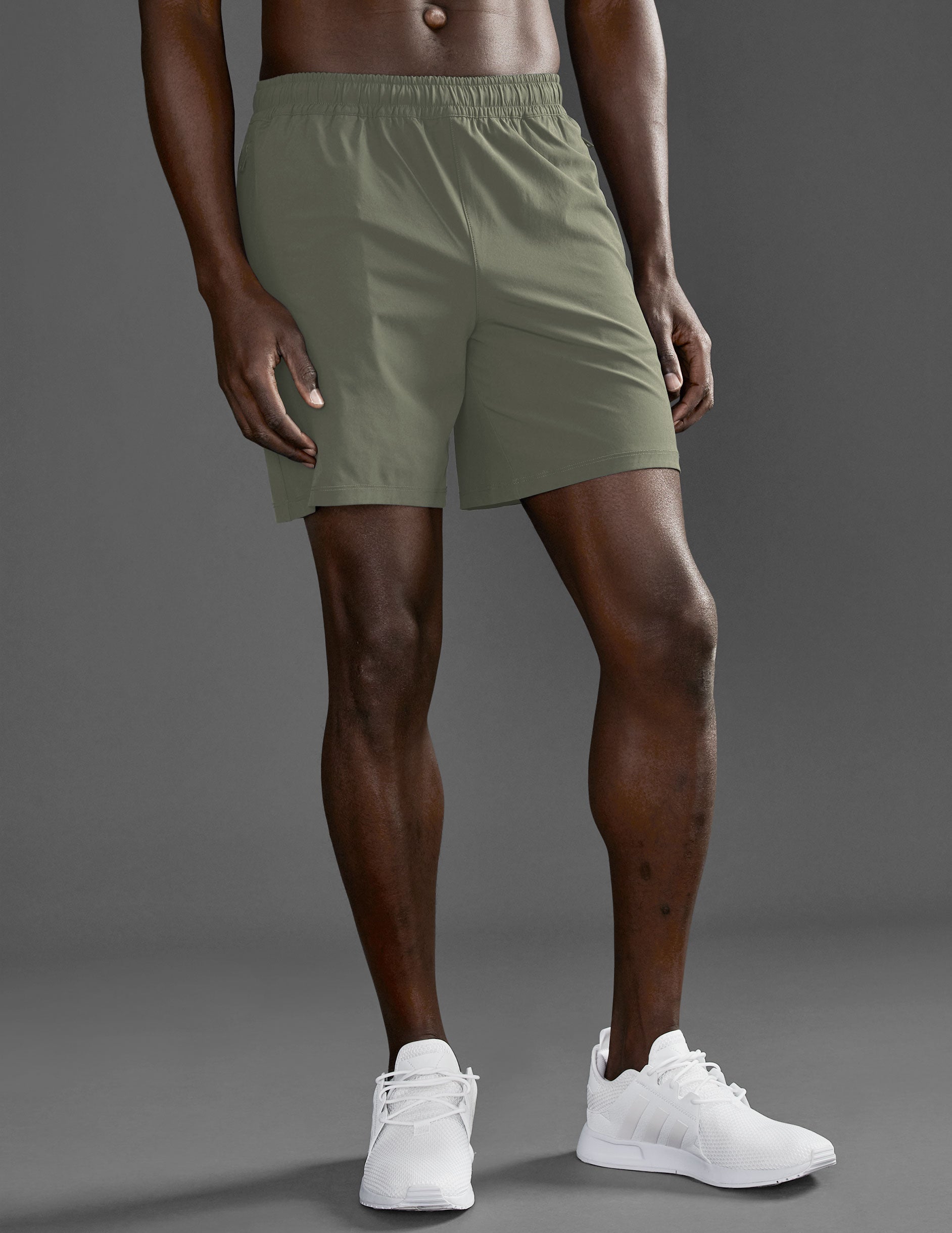 green mens shorts