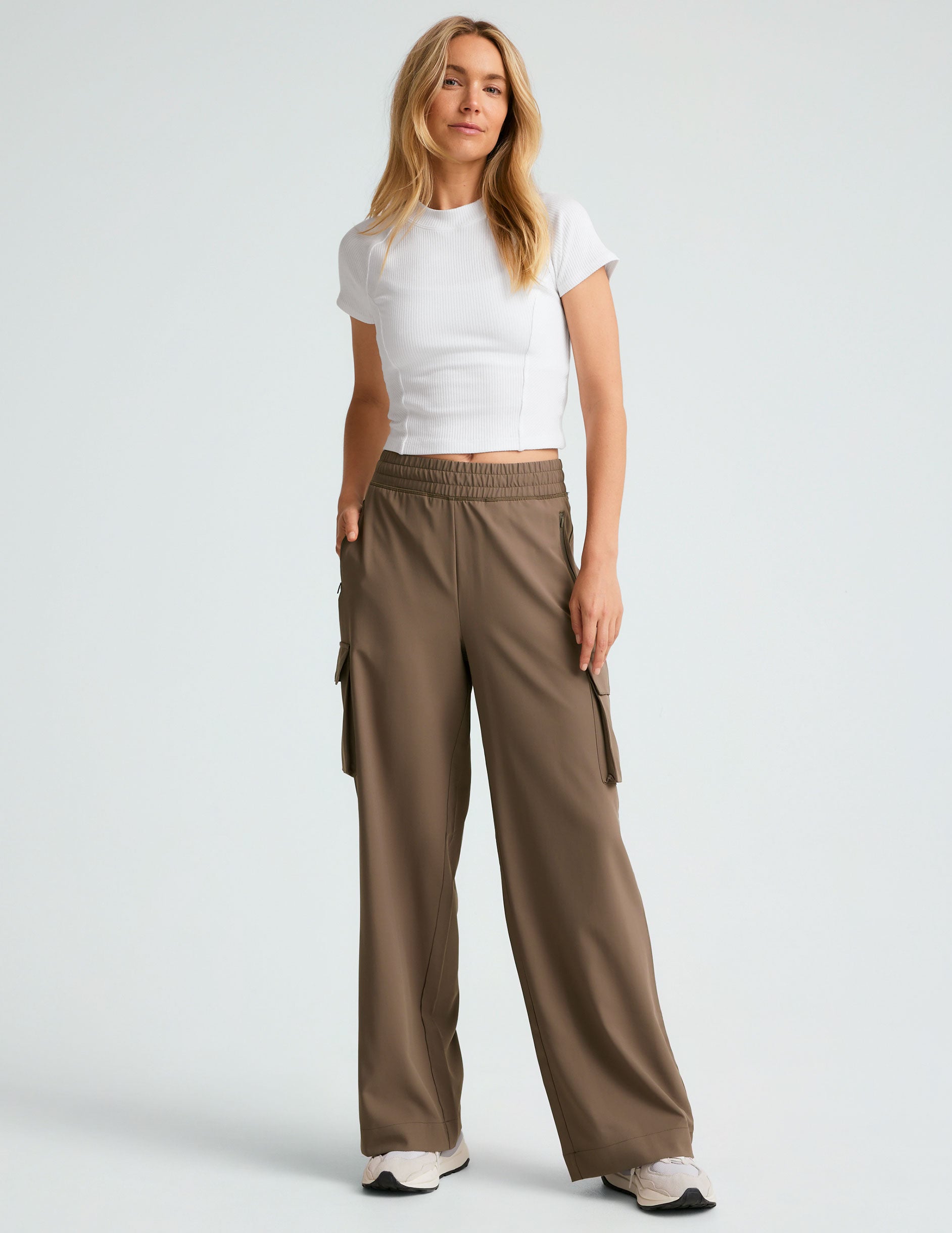 brown cargo style pants.