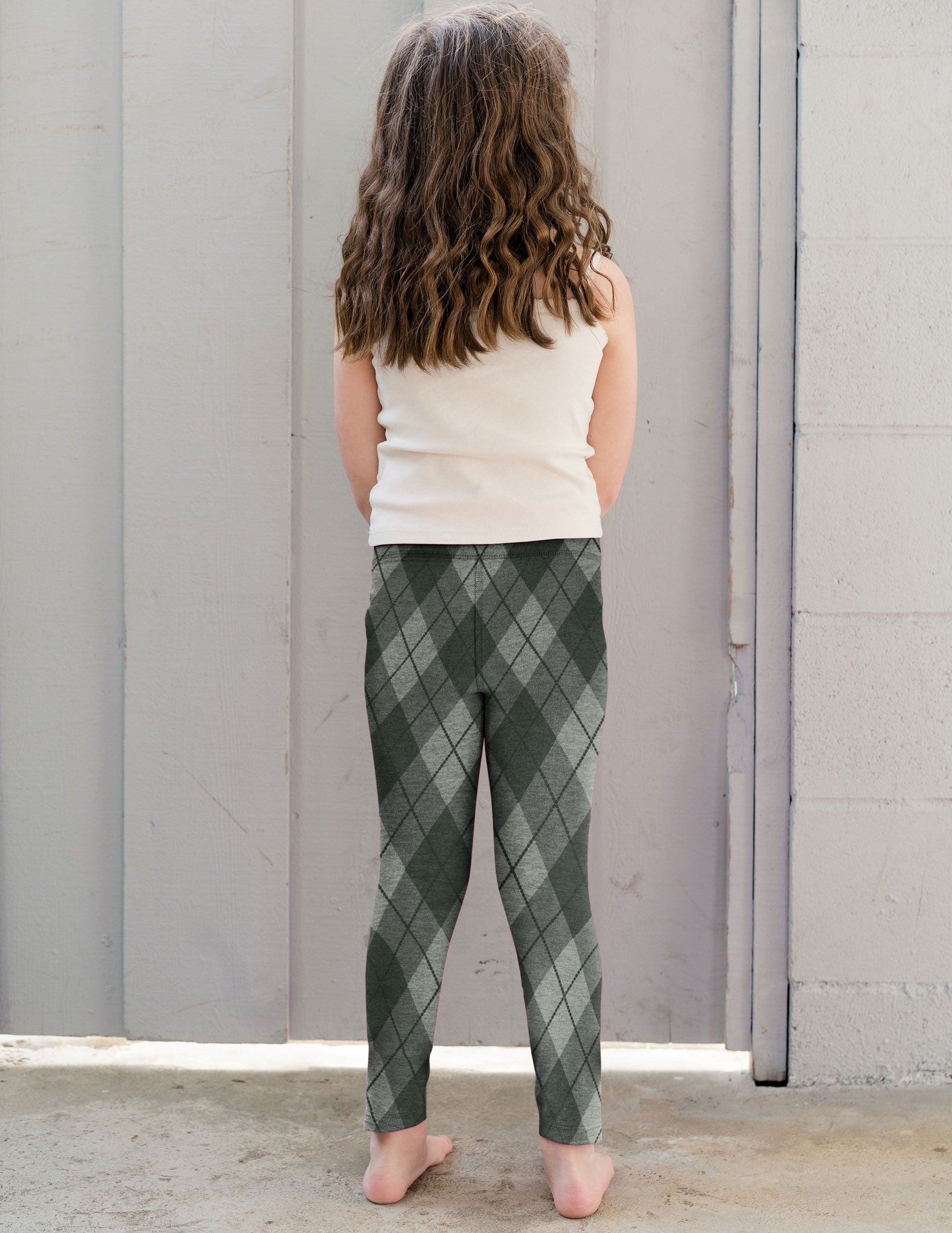 toddler gray plaid legging.