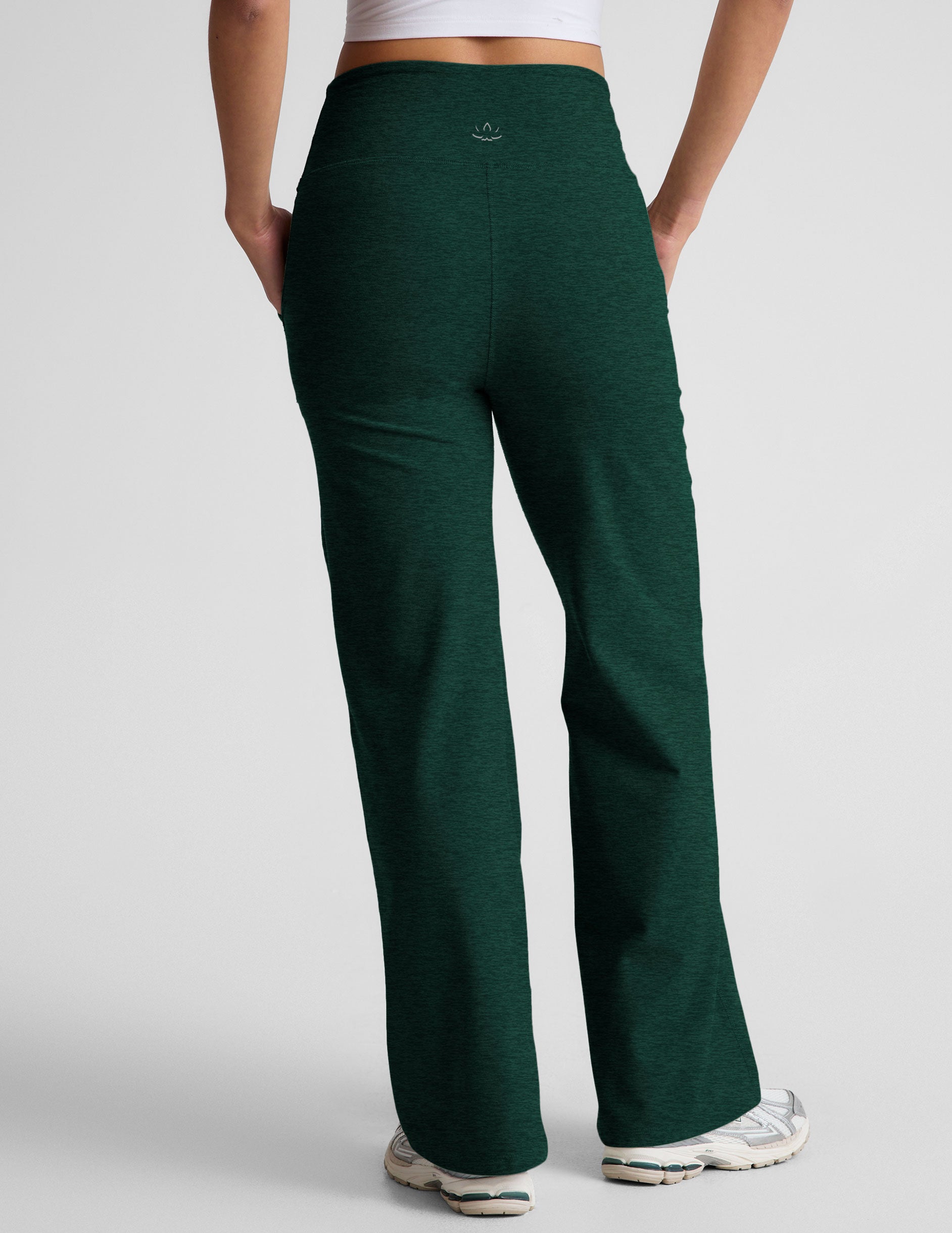 green wide leg pant