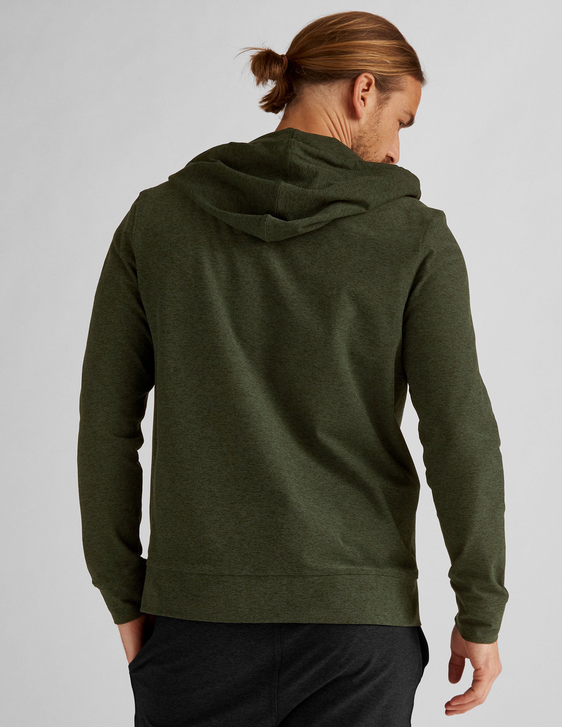 green mens zip up hoodie