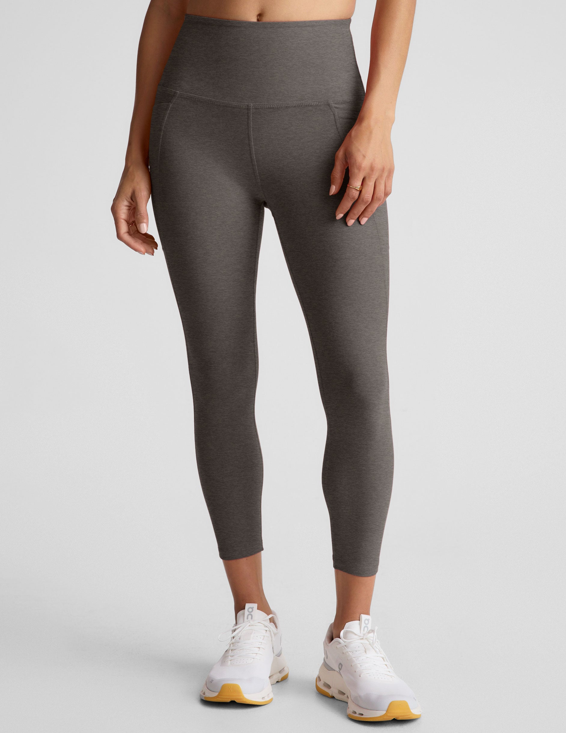gray capri midi legging