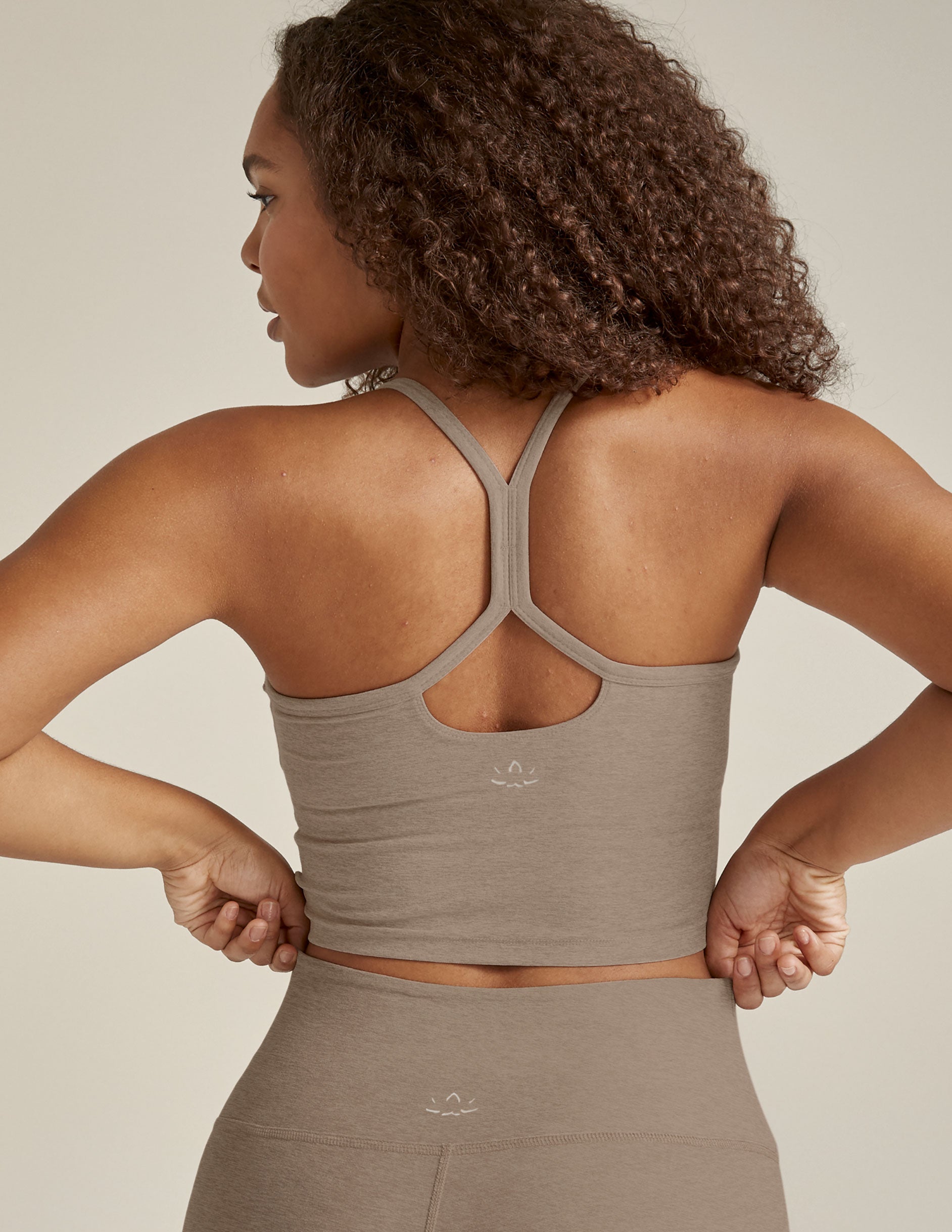 brown crop top