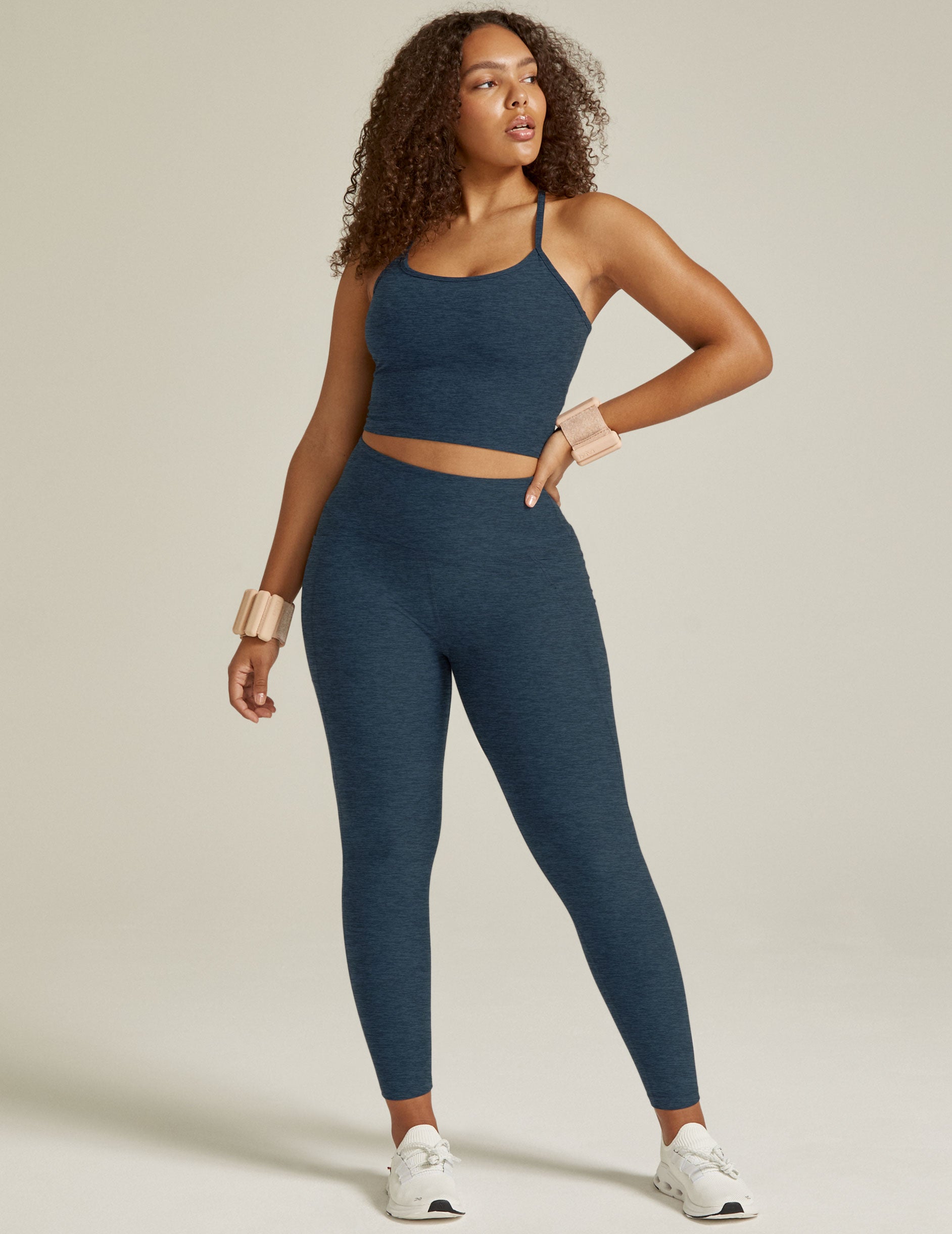 blue crop top