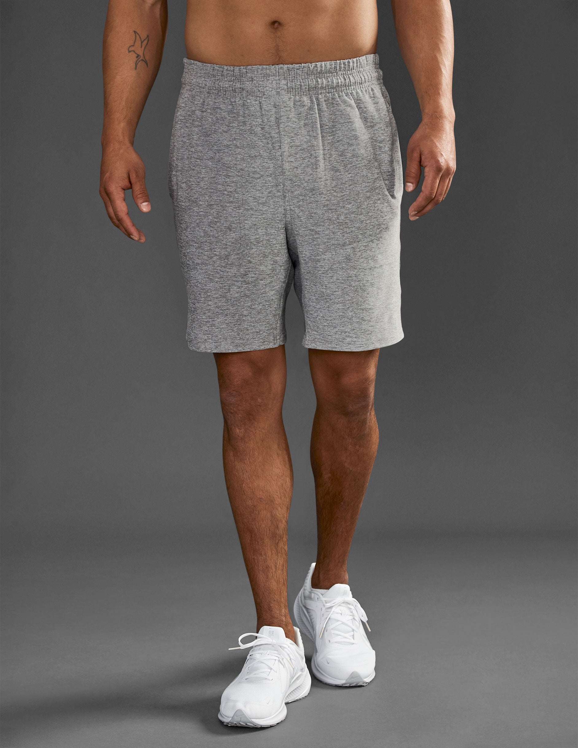 gray mens shorts