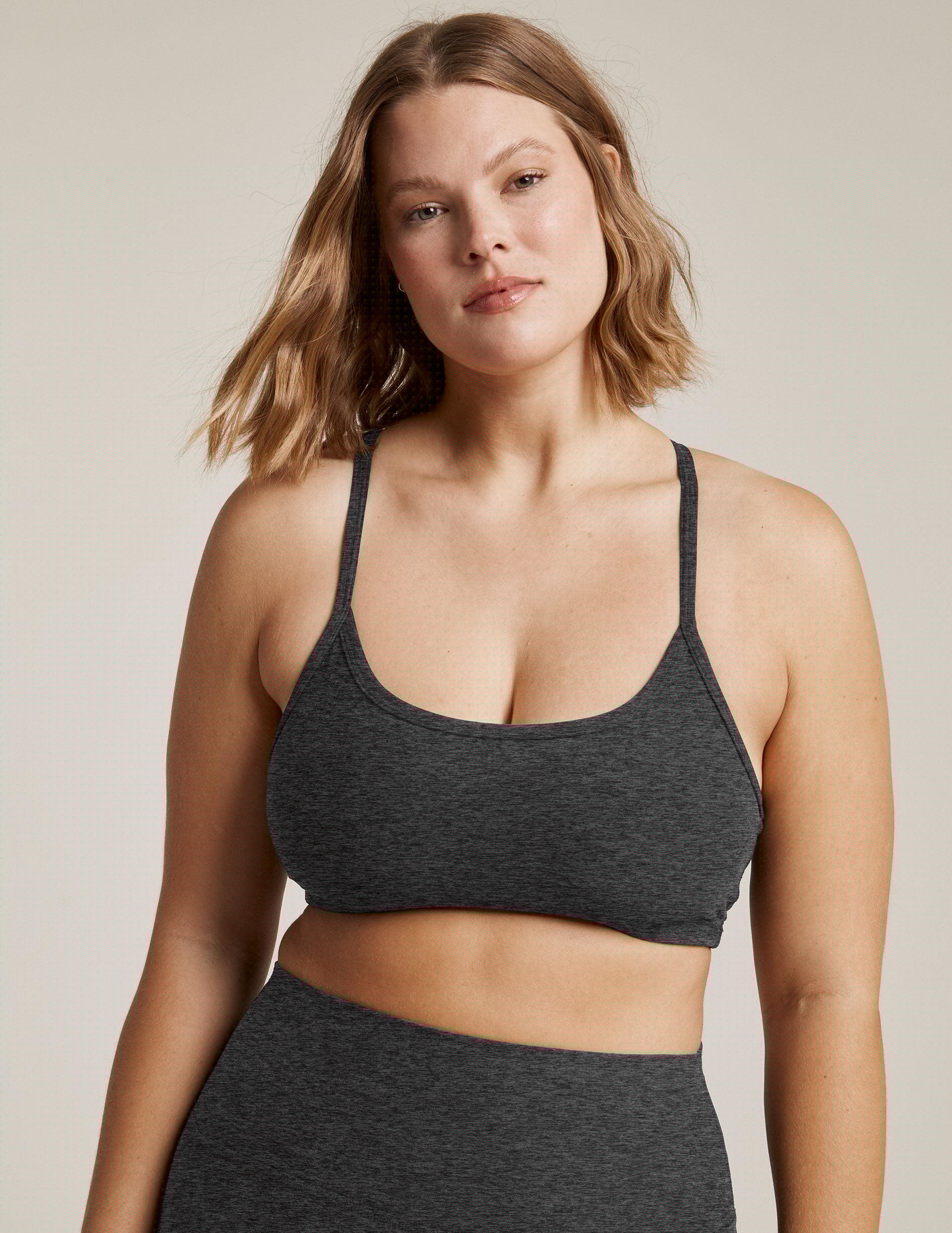 black slim racerback bra top.