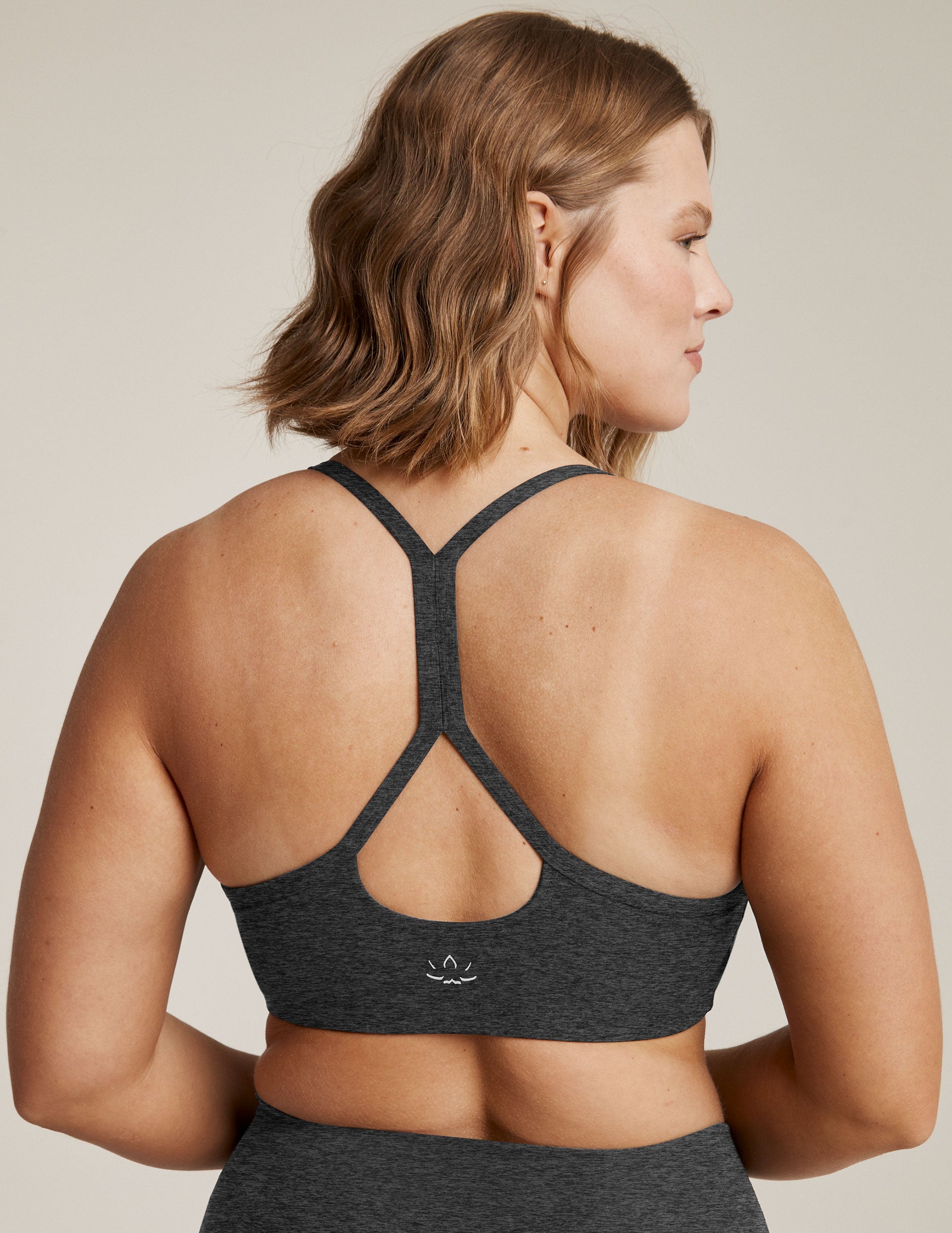 black slim racerback bra top.