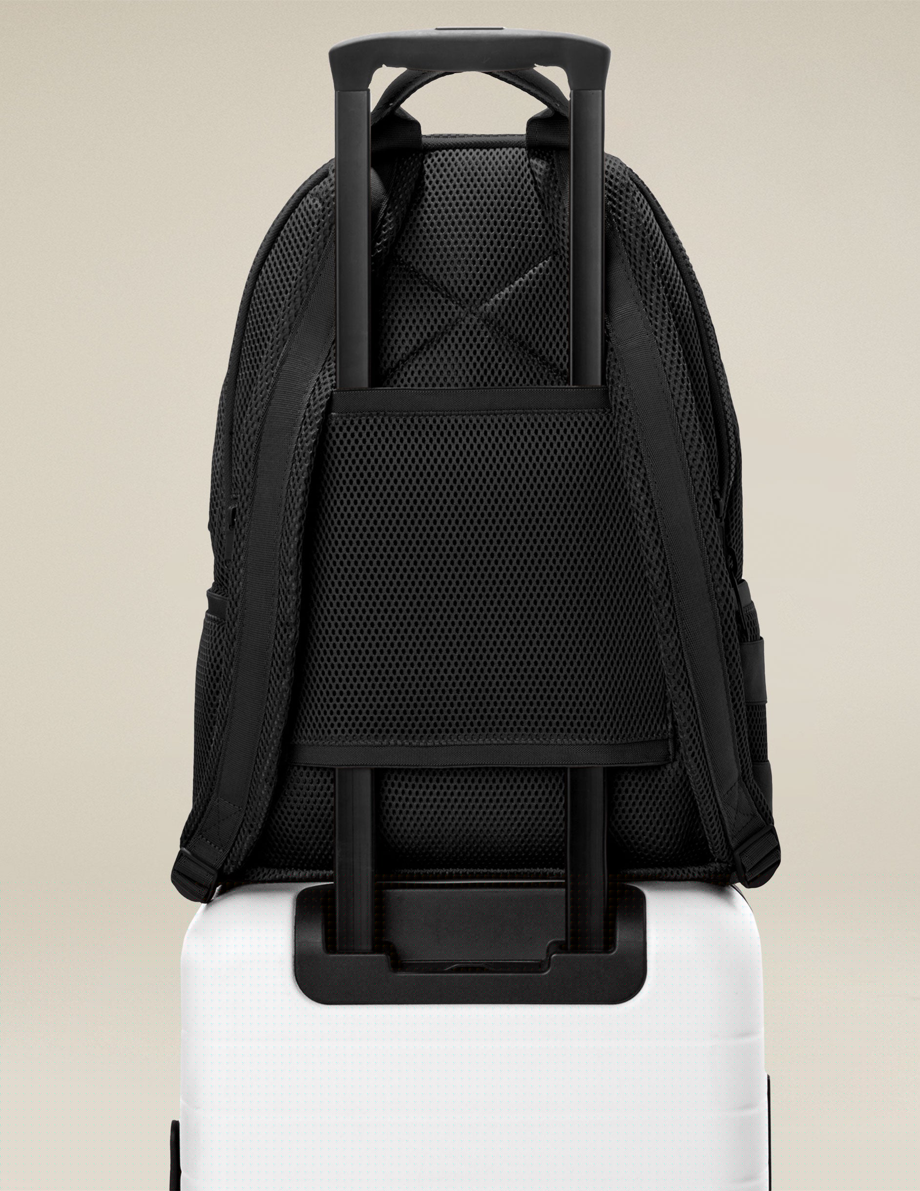 black dagne dover mesh backpack. 