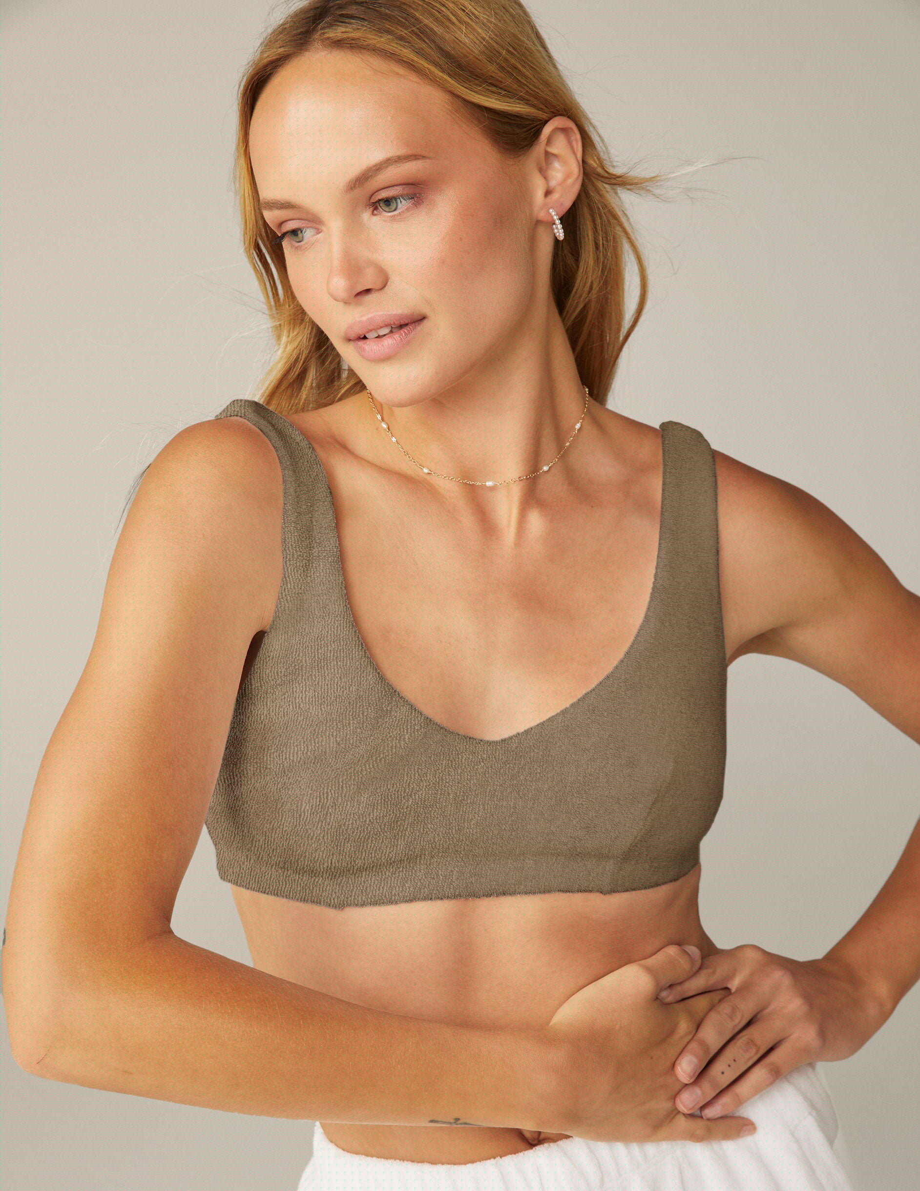 Beyond Yoga X DONNI. Terry Bralette