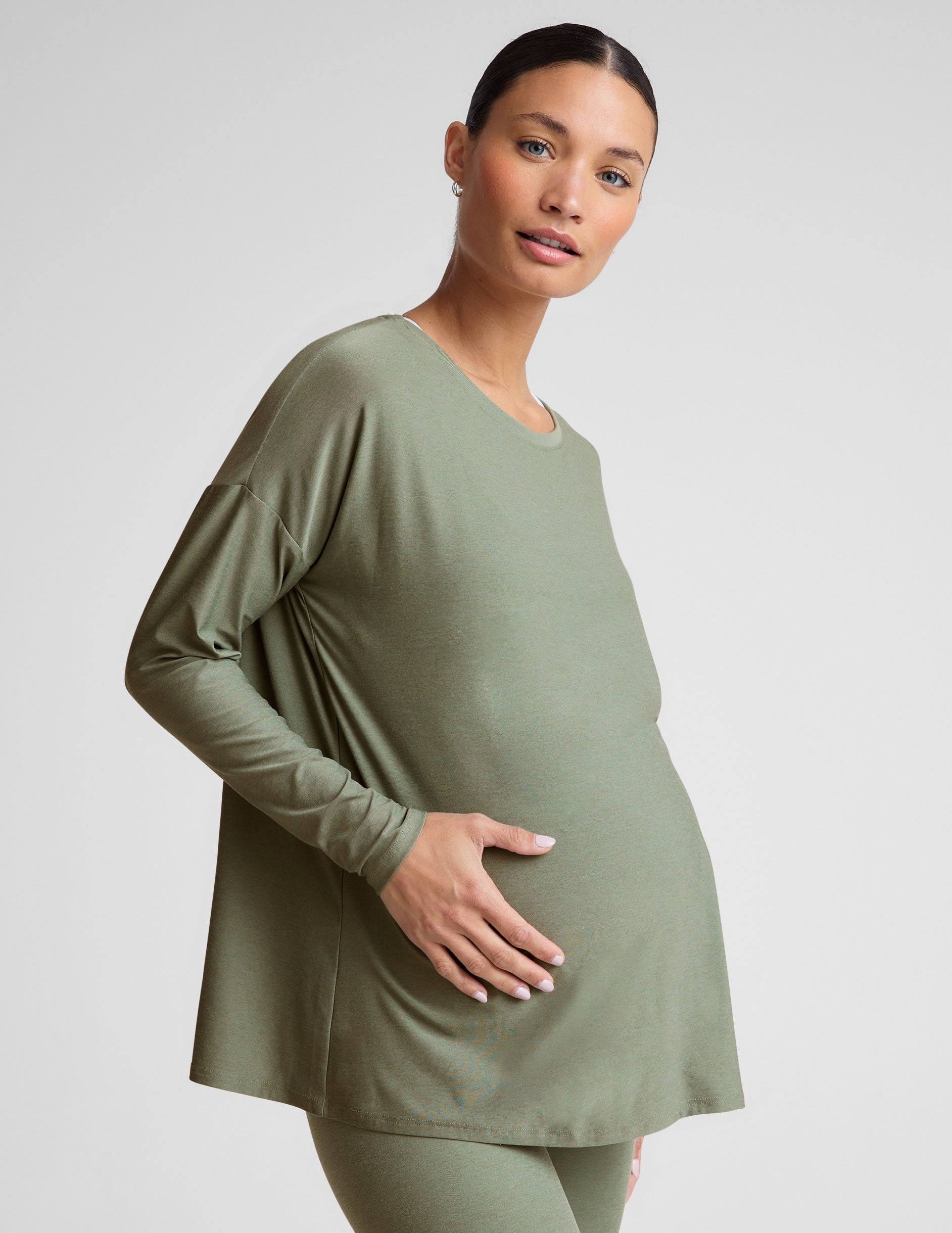 Featherweight Feels Like Home Long Sleeve Maternity Top
