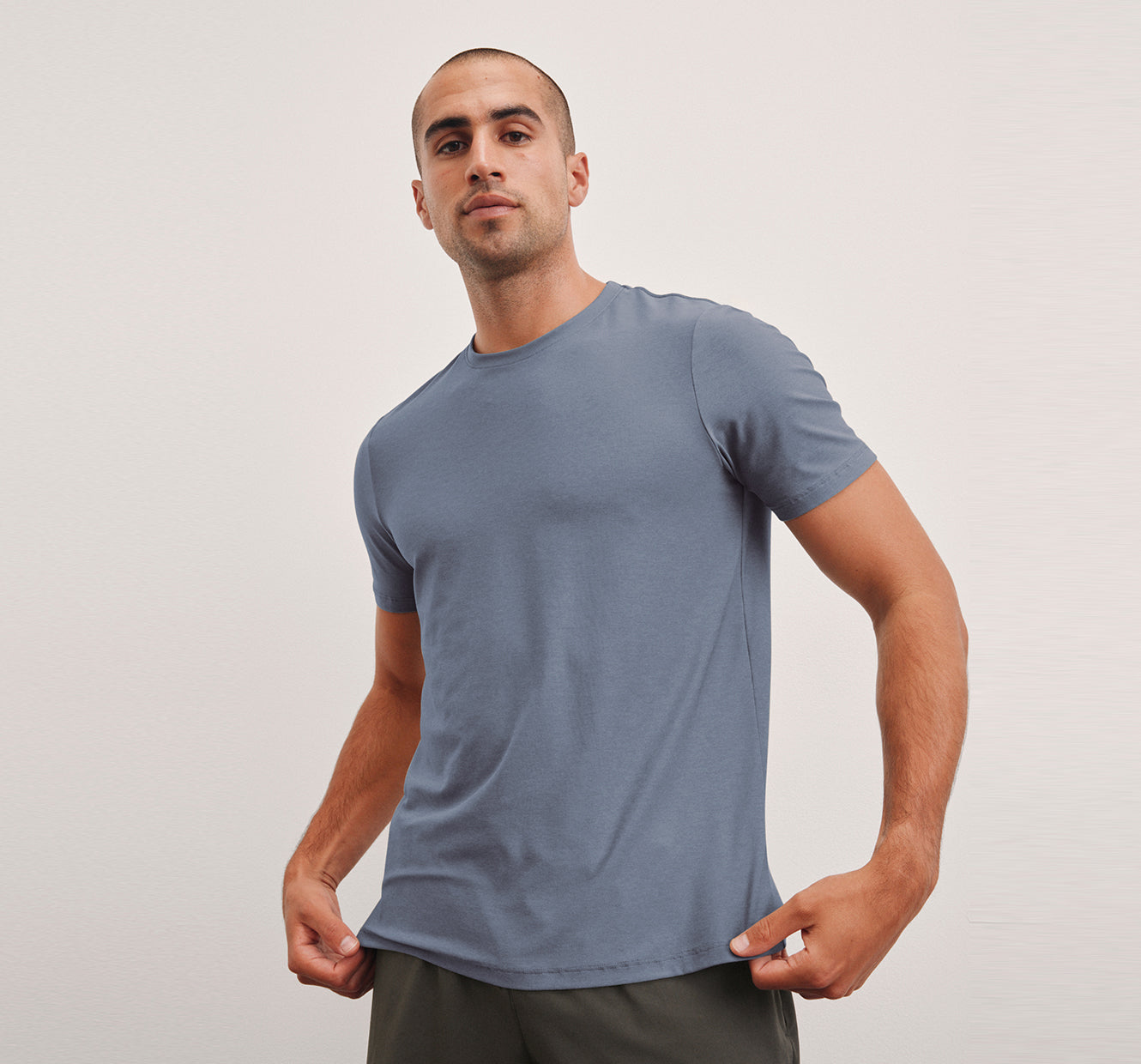 blue mens t-shirt. 