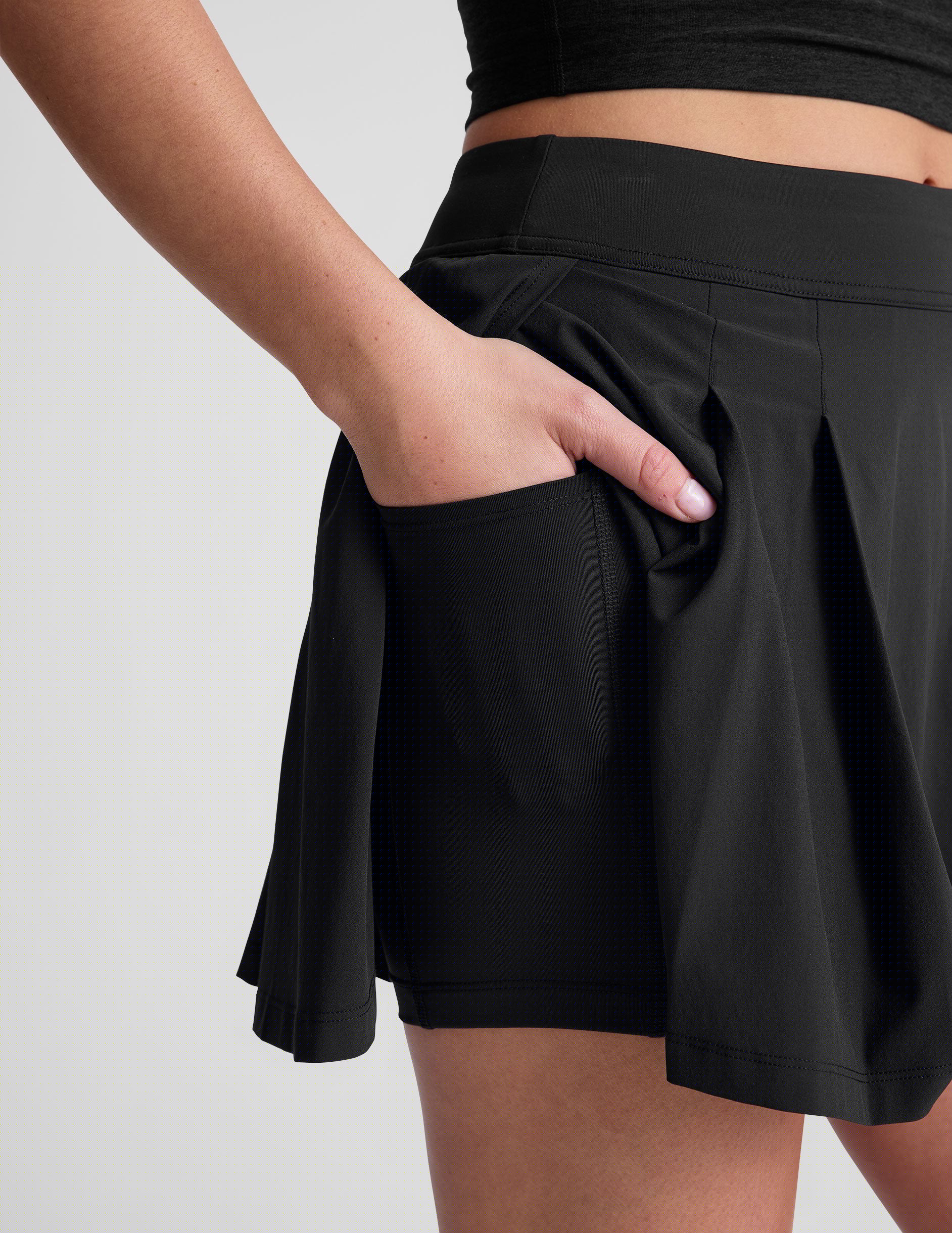 Score Pleated Skirt