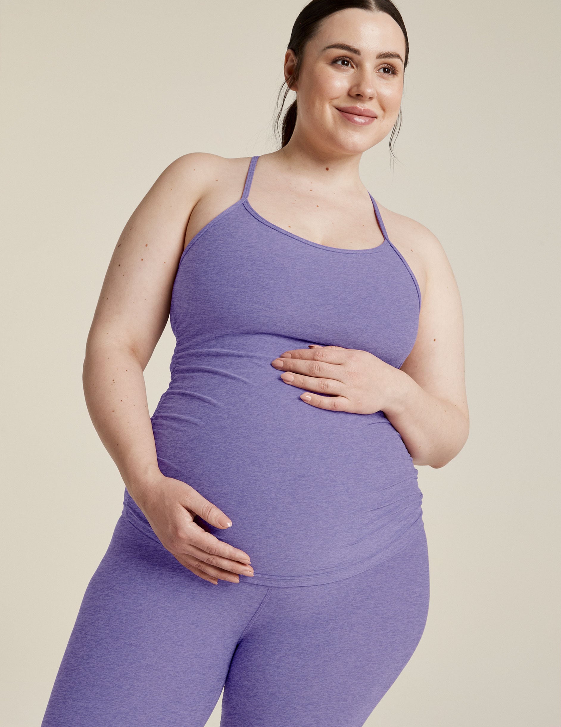 Spacedye Keep Your Cool Maternity Slim Racerback Tank