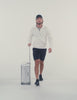 mens white half zip pullover