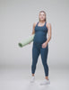 blue maternity tank top