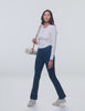 white long sleeve top