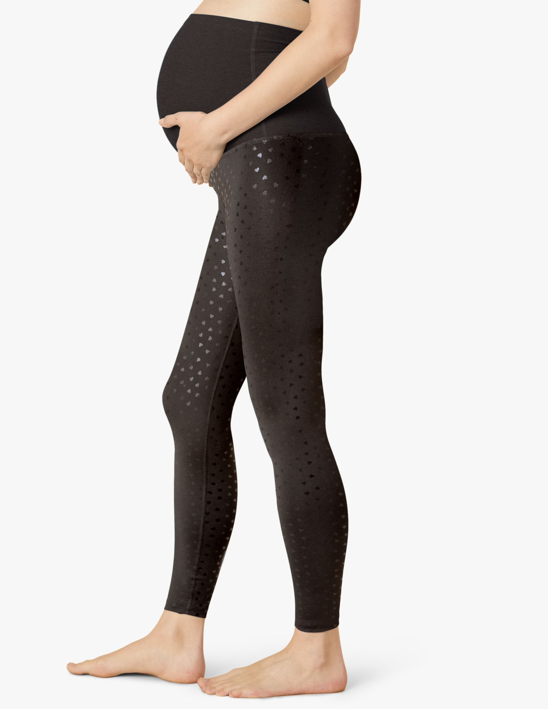 Hearts PowerShine High Waisted Maternity Midi Legging